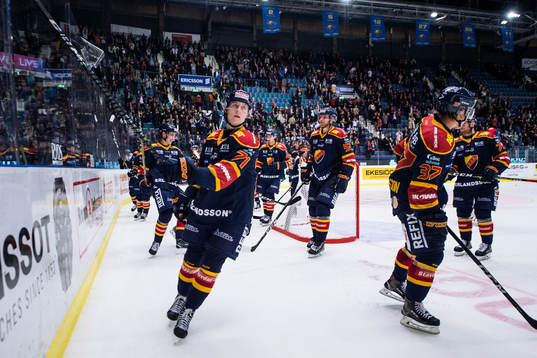 Djurgårdens Jonathan Davidsson och Jesper Pettersson jublar