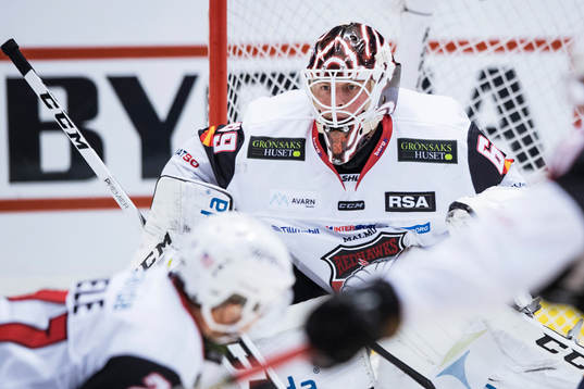 Malmö Redhawks målvakt Oscar Alsenfelt