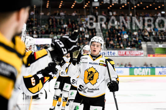 Skellefteås Tim Söderlund jublar