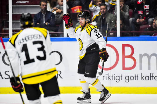 Brynäs Kevin Clark jublar