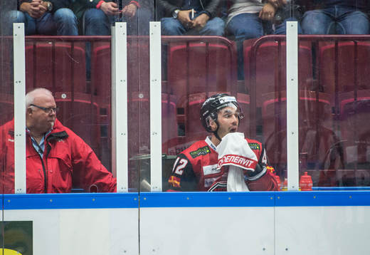 Malmö Redhawks Niklas Arell i utvisningsbåset