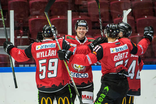 Malmö Redhawks Lars Bryggman jublar