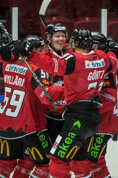 Malmö Redhawks Lars Bryggman jublar