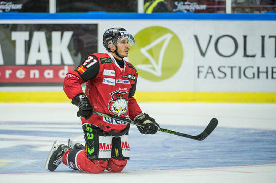 Malmö Redhawks Andy Miele på isen