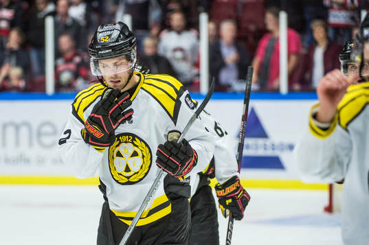 Brynäs Christopher Liljewall deppar med lagkamraterna