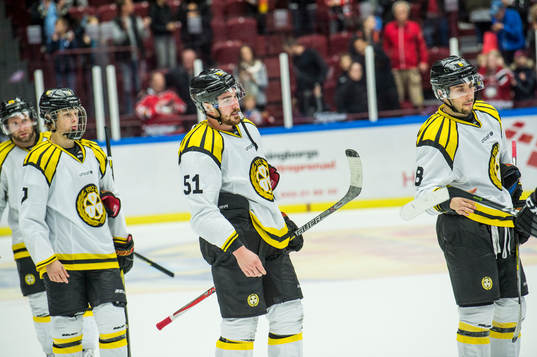 Brynäs Adam Boqvist, Marc Zanetti och Aaron Palushaj deppar