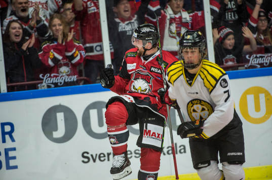 Malmö Redhawks Nichlas Hardt jublar