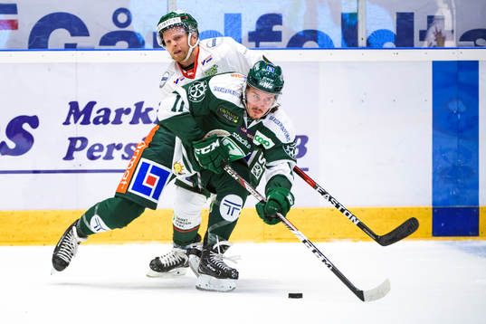 Frölundas Ryan Lasch och Färjestads Joakim Nygård