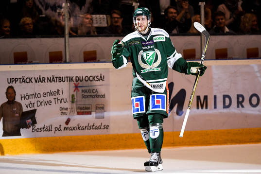 Färjestads Per Åslund jublar