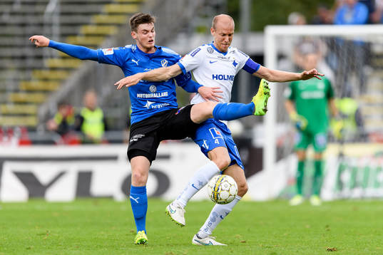 Halmstads Jonathan Svedberg och Norrköpings Andreas