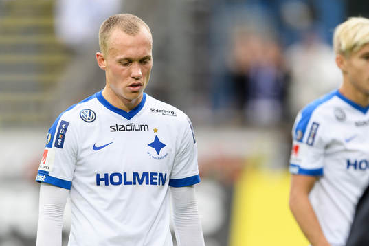 Norrköpings Gudmundur Thorarinsson deppar
