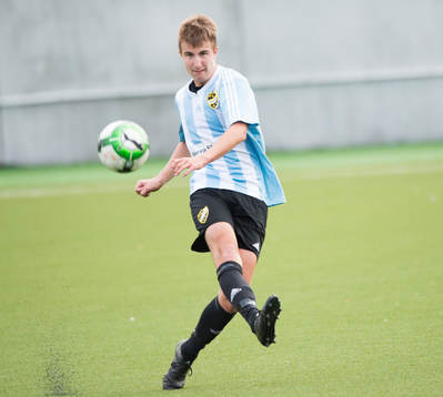 IFK Hässleholms  Isak Olsson i matchen i division 2 mellan