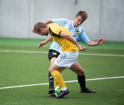 IFK Hässleholms Isak Olsson i matchen i division 2 mellan