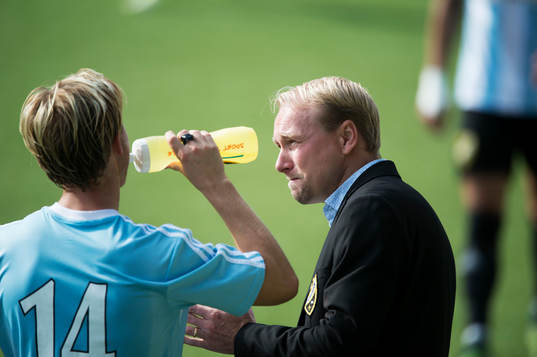 IFK Hässleholms tränare Daniel Nilsson och Gustaf