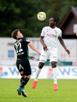 Varbergs Joel Palmqvist och Dalkurds Kebba Ceesay i
