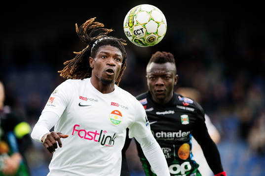 Dalkurds Mohamed Bangura och Varbergs Thomas Boakye