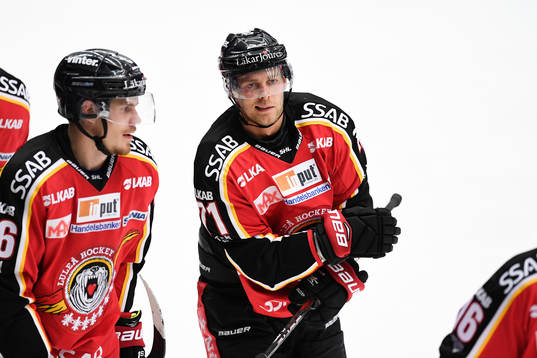 Luleås Patrick Cehlin jublar