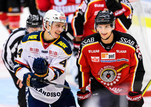 Djurgårdens Lukas Vejdemo och Luleås Anton Hedman