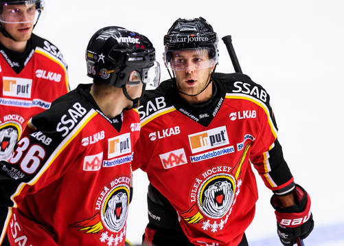 Luleås Patrick Cehlin (h) jublar