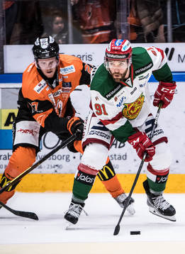 Karlskronas Henrik Nilsson  och Moras Jacob Lagacé