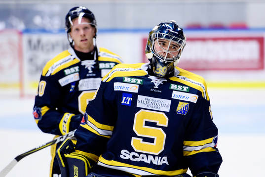 Södertäljes målvakt George Sørensen deppar