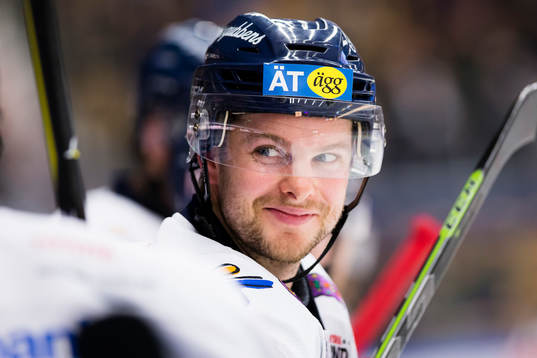 Linköpings Andrew Gordon glad i båset