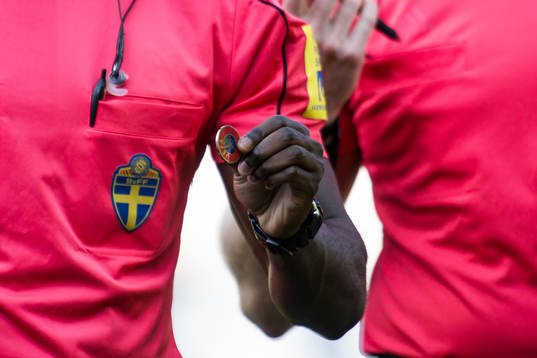 Domare håller mynt