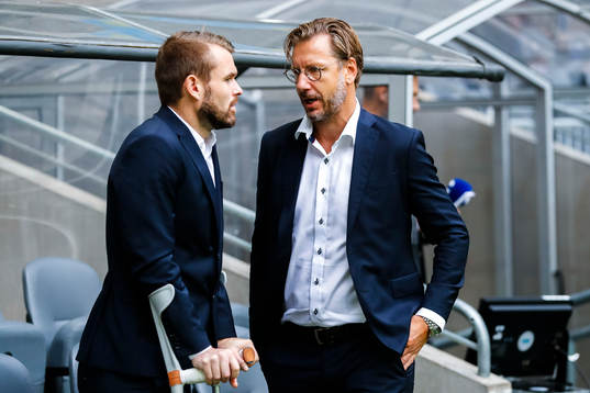 Hammarbys Mads Fenger Nielsen och Sportchef Jesper Jansson