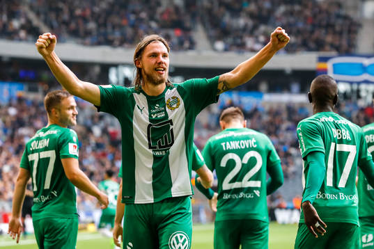 Hammarbys Björn Paulsen jublar
