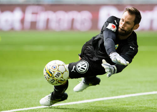 Hammarbys målvakt Johan Wiland