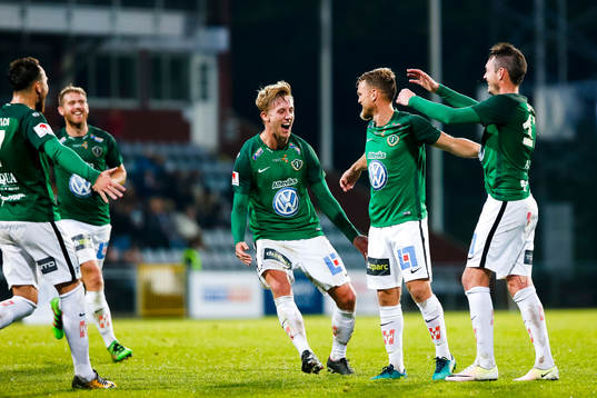 Jönköpings Stian Aasmundsen jublar