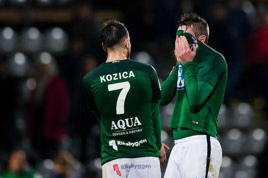 Jönköpings Dzenis Kozica och Daryl Smylie deppar