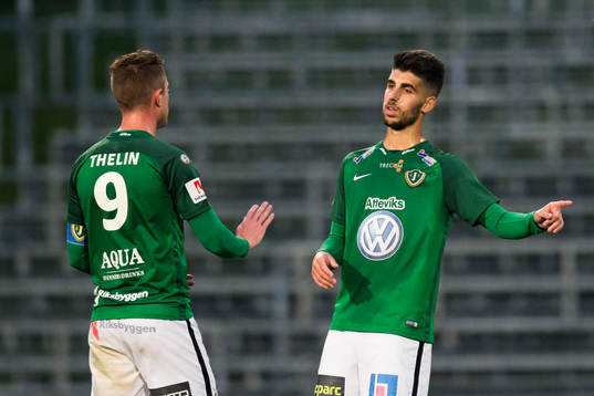 Jönköpings Tommy Thelin och Alejandro Fernandez Portillo