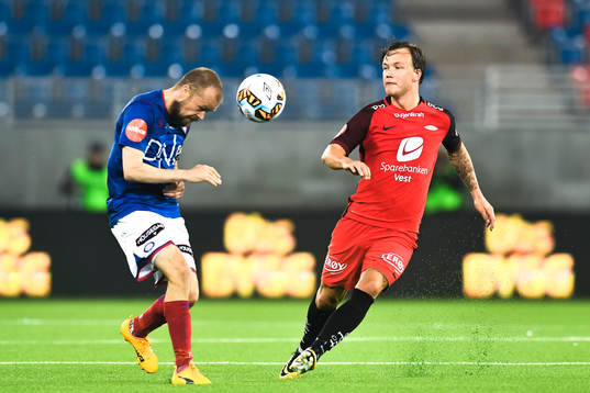 Christian Grindheim of Vålerenga and Fredrik Haugen of