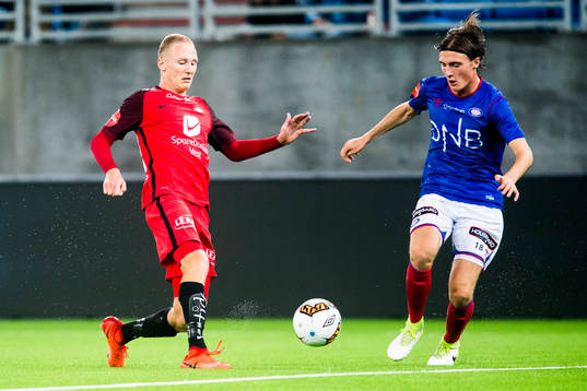Kristoffer Barmen of Brann and Christian Dahle Borchgrevink