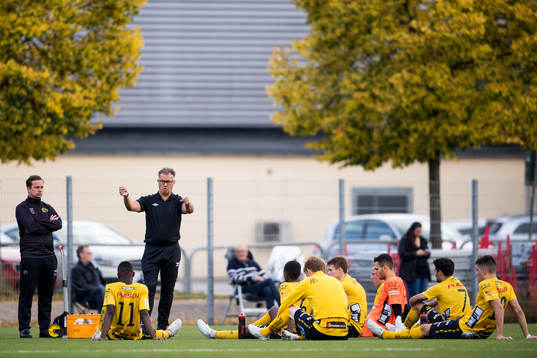 Elfsborgs tränare Tony Lundqvist och Tobias Linderoth