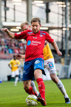 Helsingborgs Darijan Bojanic och Falkenbergs Per Karlsson