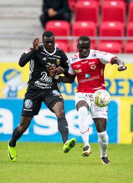 Kalmars Papa Alioune Diouf och Östersunds Ken Sema