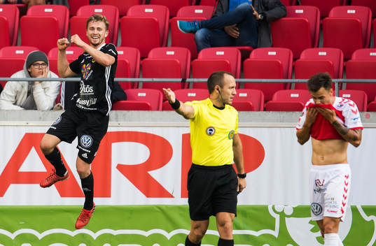 Östersunds Ludvig Fritzon jublar
