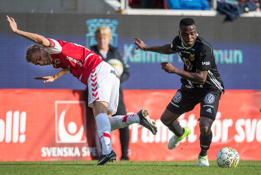 Kalmars Jonathan Ring och Östersunds Patrik Kpozo