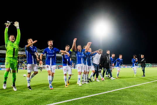 Sarpsborg 08 celebrates