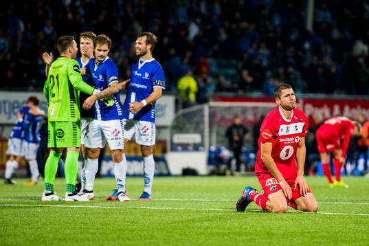 Fredrik Semb Berge of Odd looks dejected