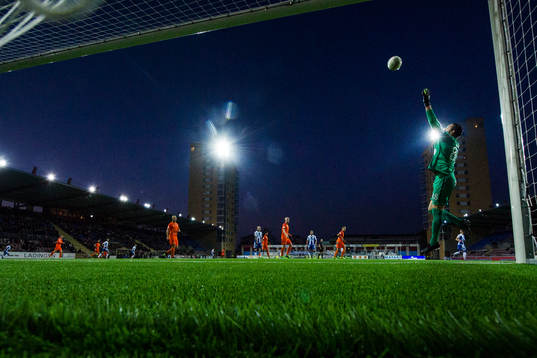 under fotbollsmatchen i Allsvenskan mellan AFC Eskilstuna