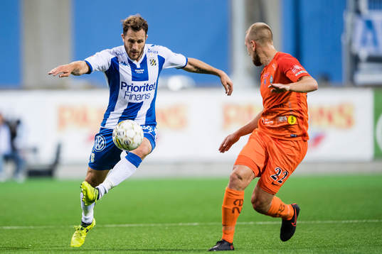 IFK Göteborgs Tobias Hysén mot AFC Eskilstunas Alexander