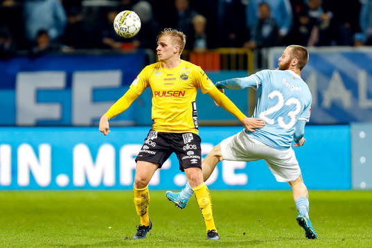 Elfsborgs Per Frick och Malmö FFs Jo Inge Berget