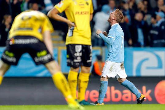 Malmö FFs Anders Christiansen jublar