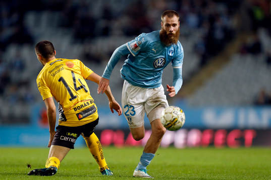 Elfsborgs Ibrahim Dresevic och Malmö FFs Jo Inge Berget