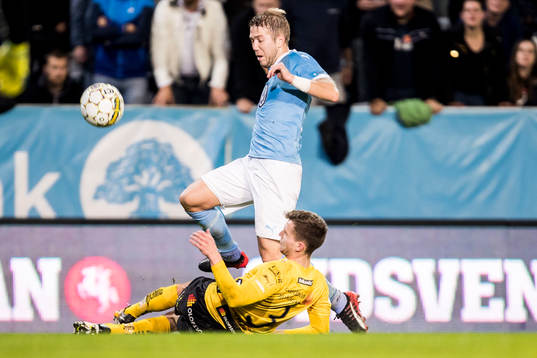 Elfsborgs Adam Lundqvist och Malmö FFs Anton Tinnerholm