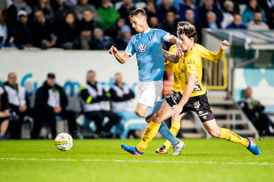 Malmö FFs Markus Rosenberg och Elfsborgs Jörgen Horn