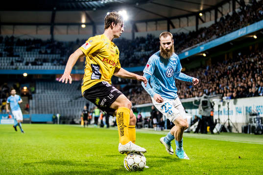 Elfsborgs Simon Olsson och Malmö FFs Jo Inge Berget